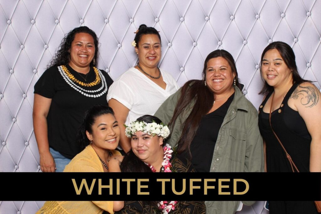 White Tuffed Backdrop